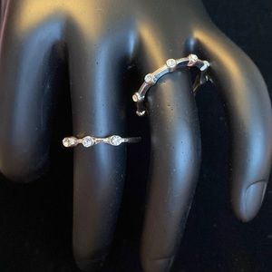 Two studded rings
